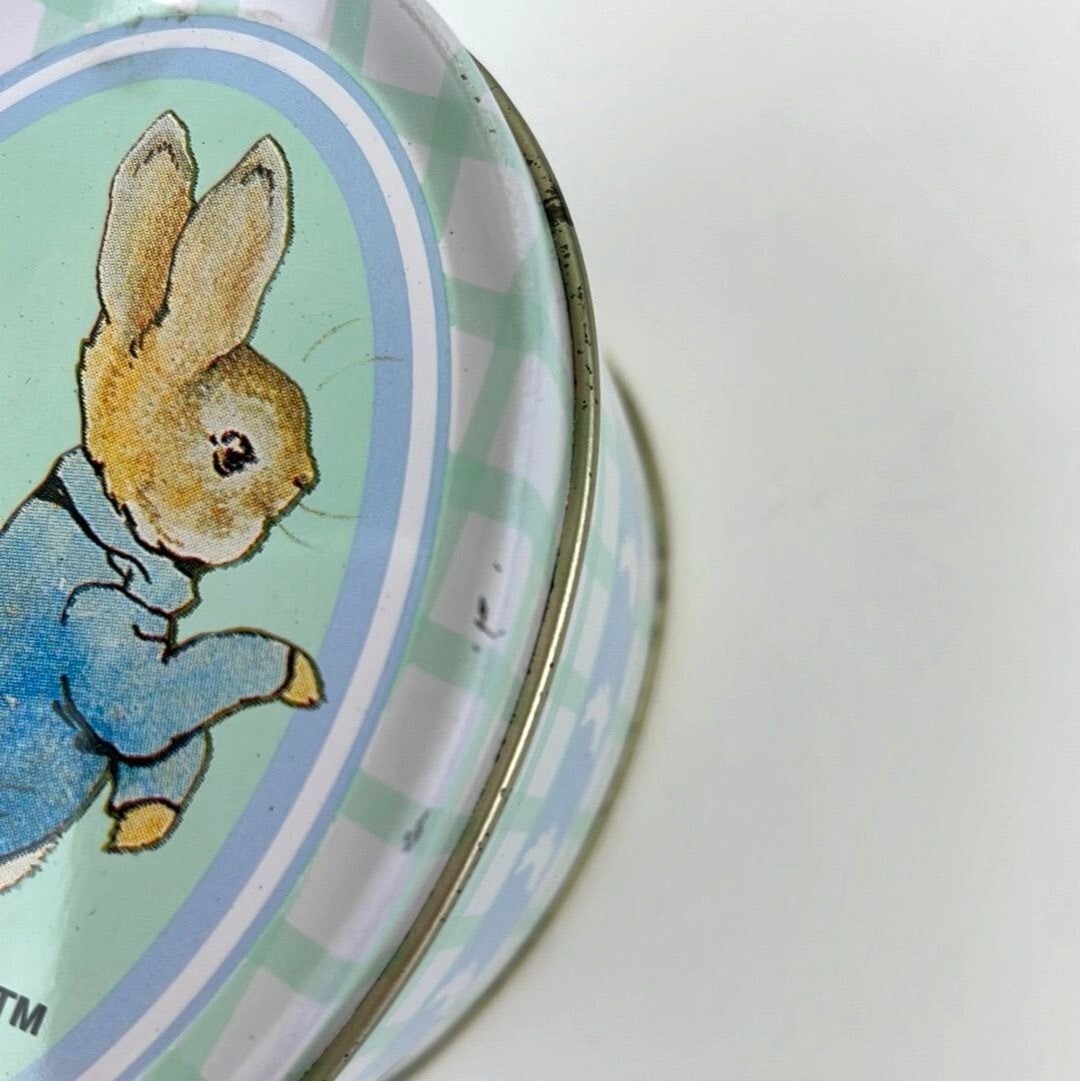 Vintage Peter Rabbit Small Oval Tin, Beatrix Potter and Frederick Warne Co. 1995