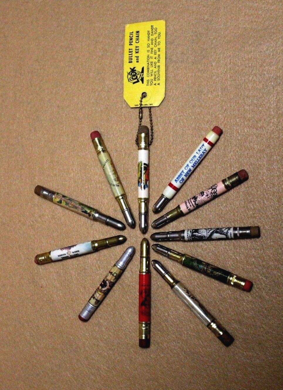 Vintage Bullet Pencil U-Pick Souvenir Attractions – Buy 2+ save 15%