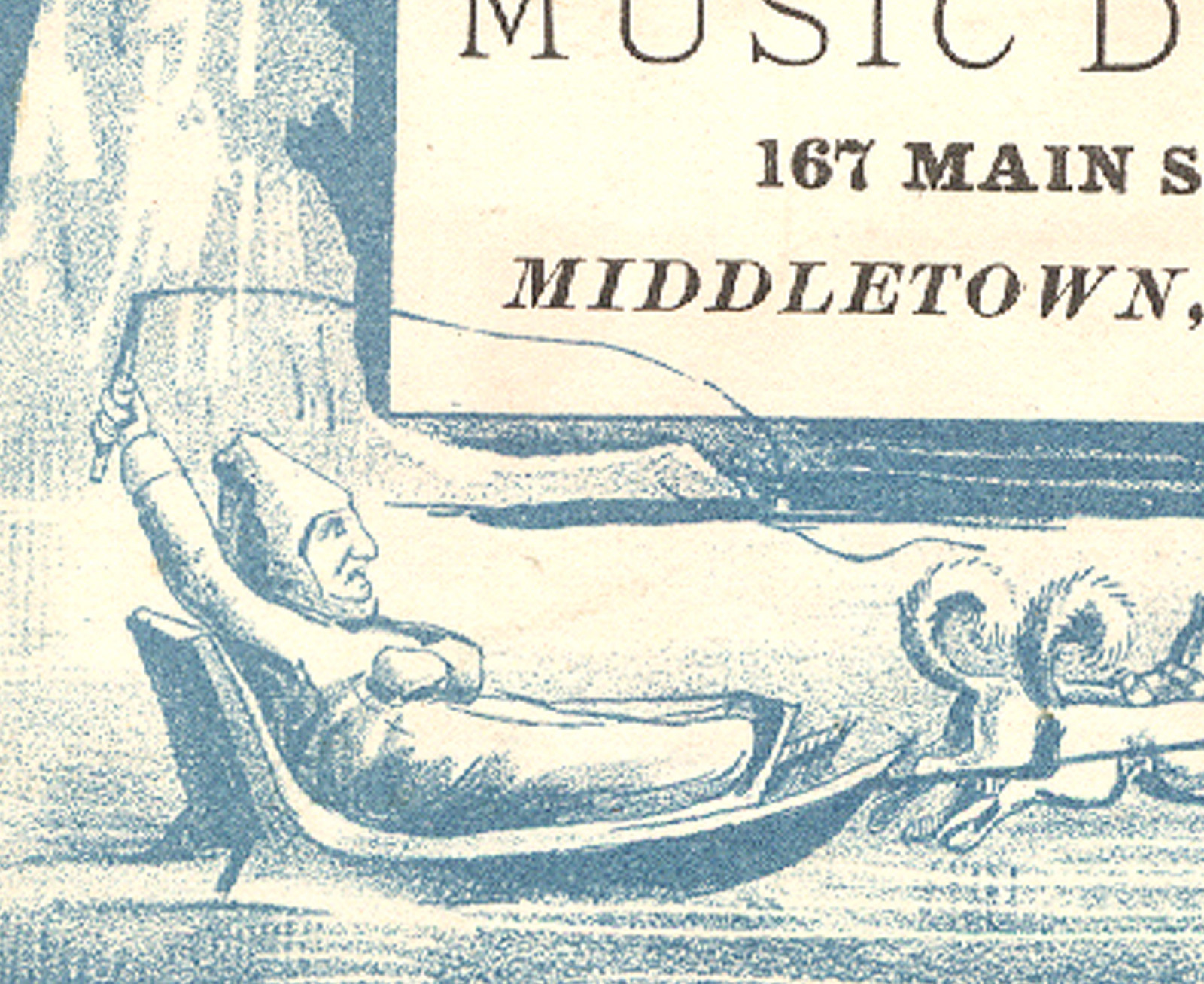 MIDDLETOWN CT TRADE CARD,LYMAN PAYNE,MUSIC DEALER,167 MAIN St. ARTIC VIEW C1180