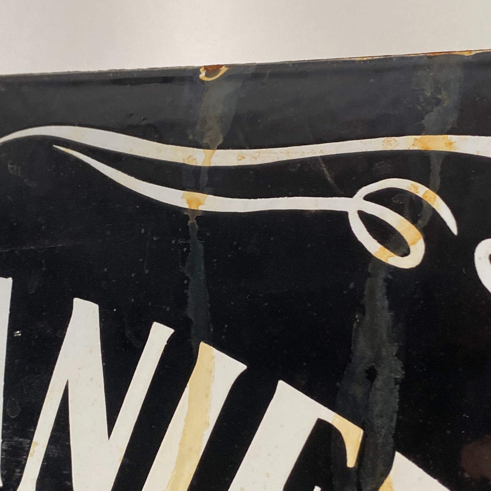 Jack Daniel’s Enamel Sign – 50x40cm (19.7×15.7″) – Big Distillery Collector Sign