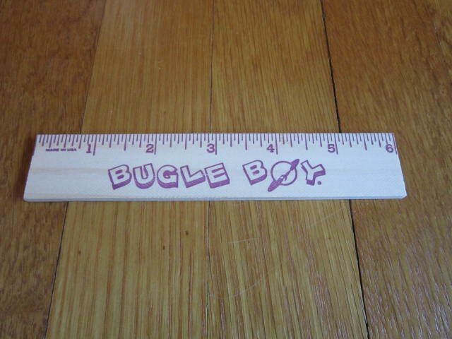 Bugle Boy Ruler 6″ Measure Wood Possible Vintage Collectible FREE SHIP