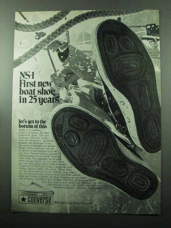 1969 Converse NS-1 Boat Shoe Ad – 25 Years