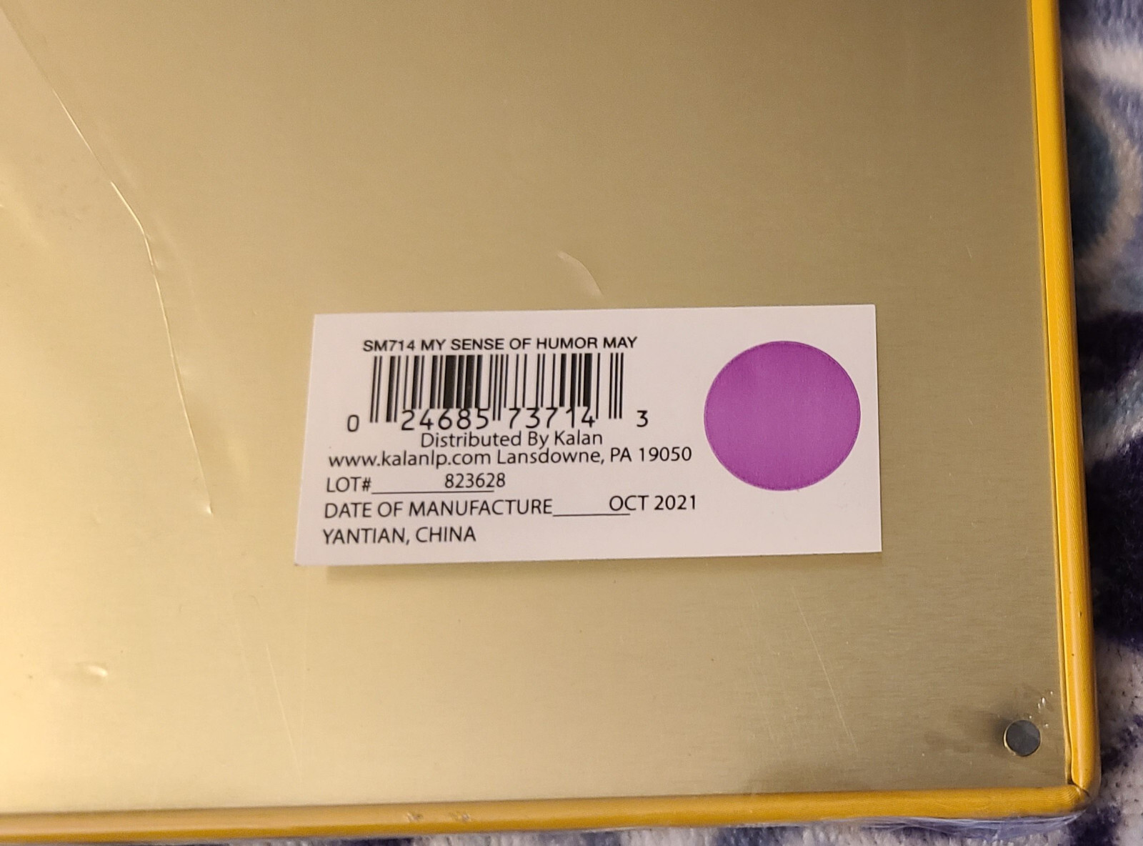 “Warning My Sense Of Humor May Hurt Your Feelings” Metal Sign New Sealed 2021