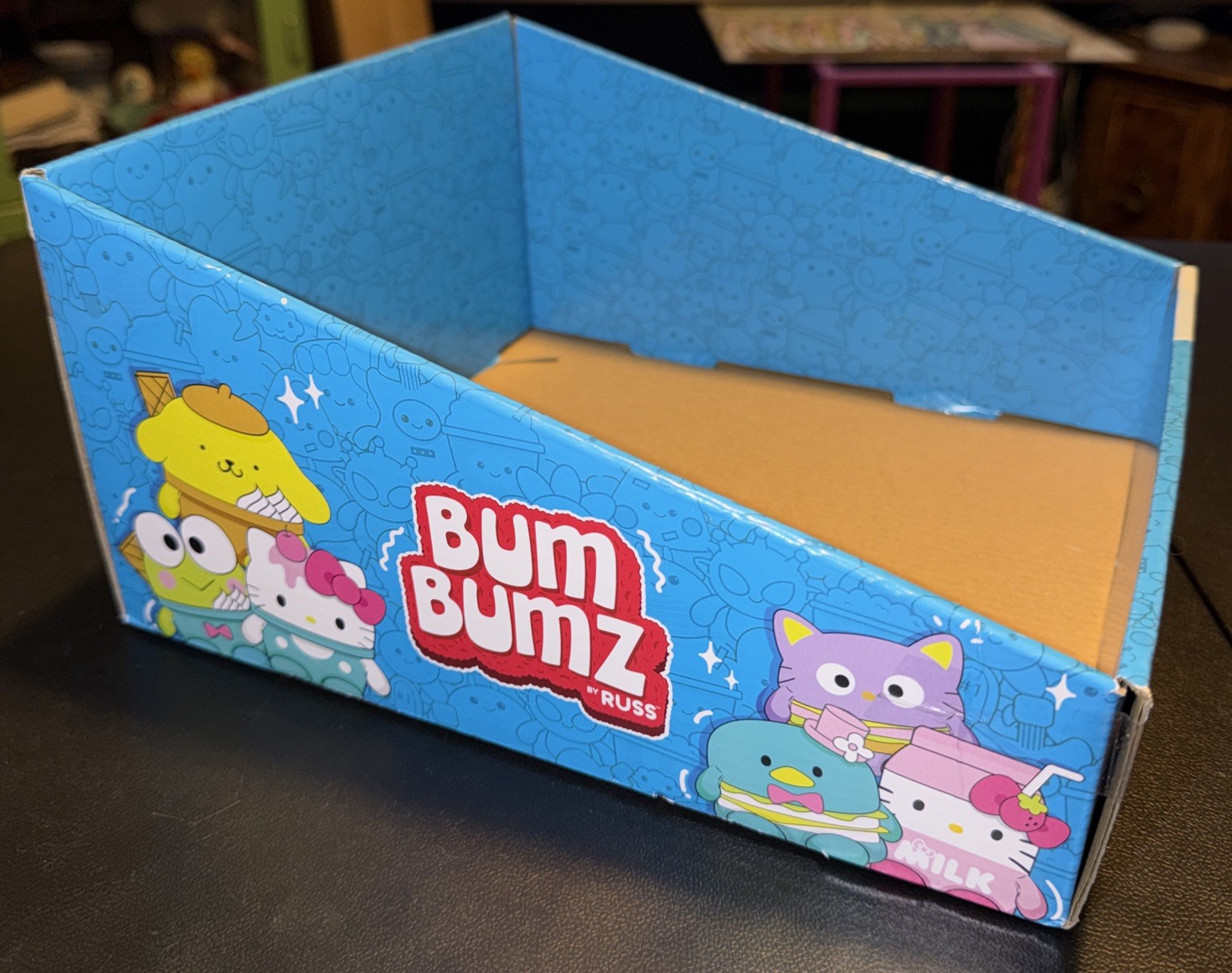 JAZWARES BUMBUMZ HELLO KITTY STORE DISPLAY BOX FOR COLLECTIBLES RARE NEW
