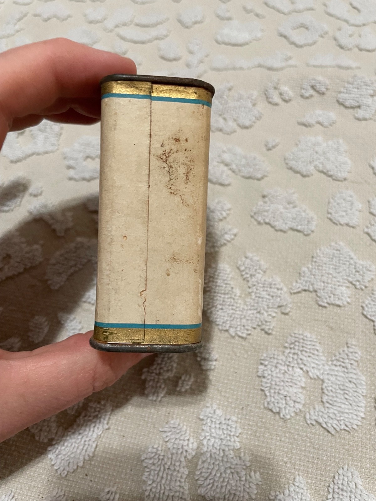 NJC Pure Food Spanish Paprika Paper Body Metal Top Spice Tin As Seen