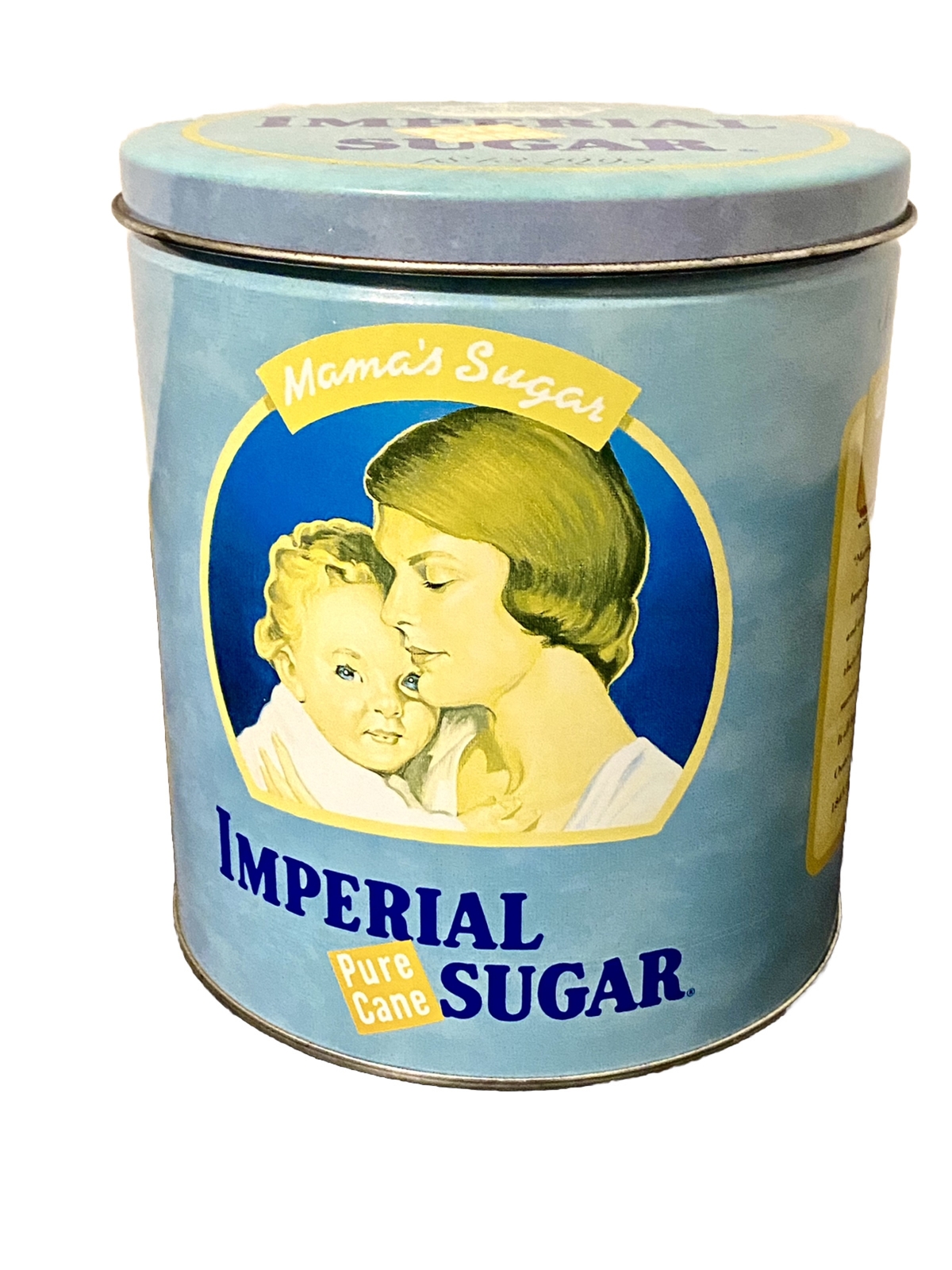 Imperial Pure Cane Sugar Tin Sesquicentennial Canister Vintage Kitchen Decor