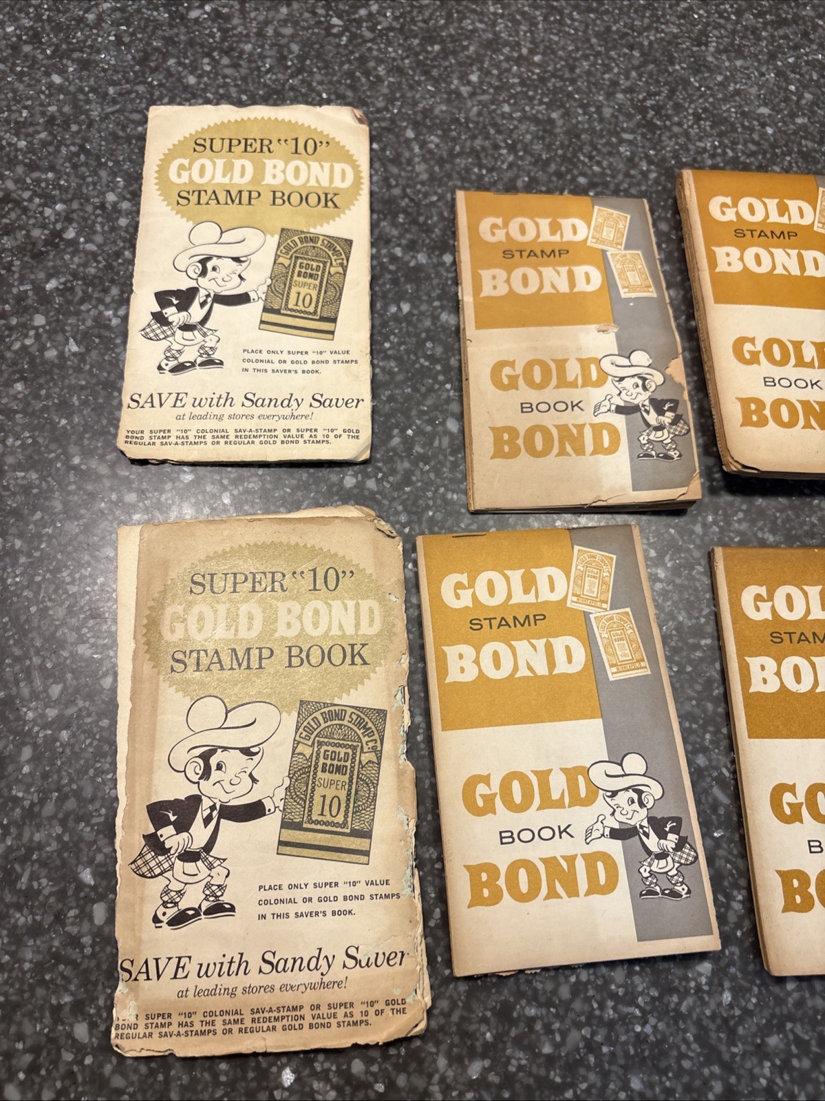 70s Vintage GOLD BOND STAMPS Savers Books Stamps LOT of 7