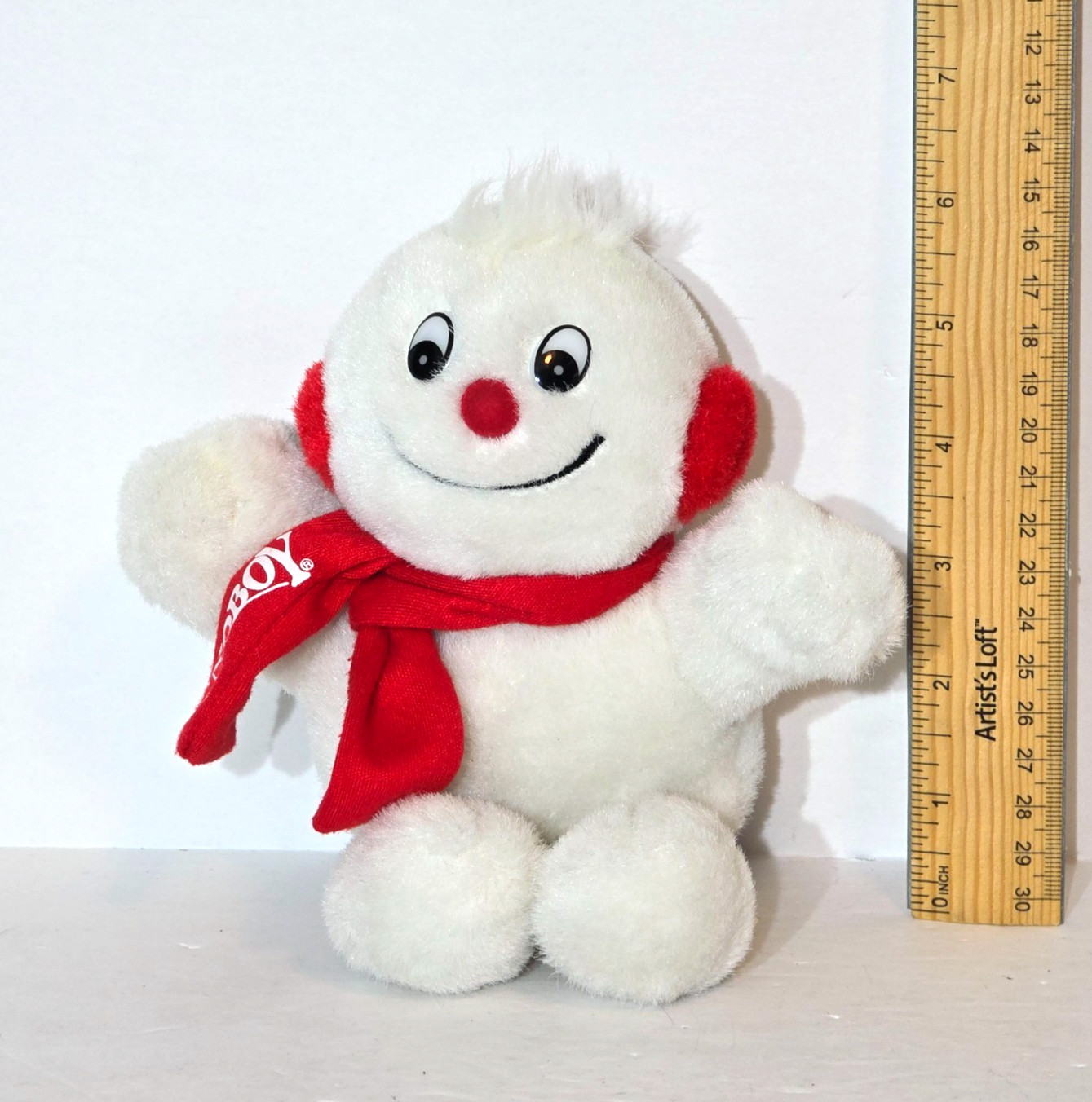 7″ Snoboy Advertising Snowman Plush Toy Amerifresh Animal House Snowboy
