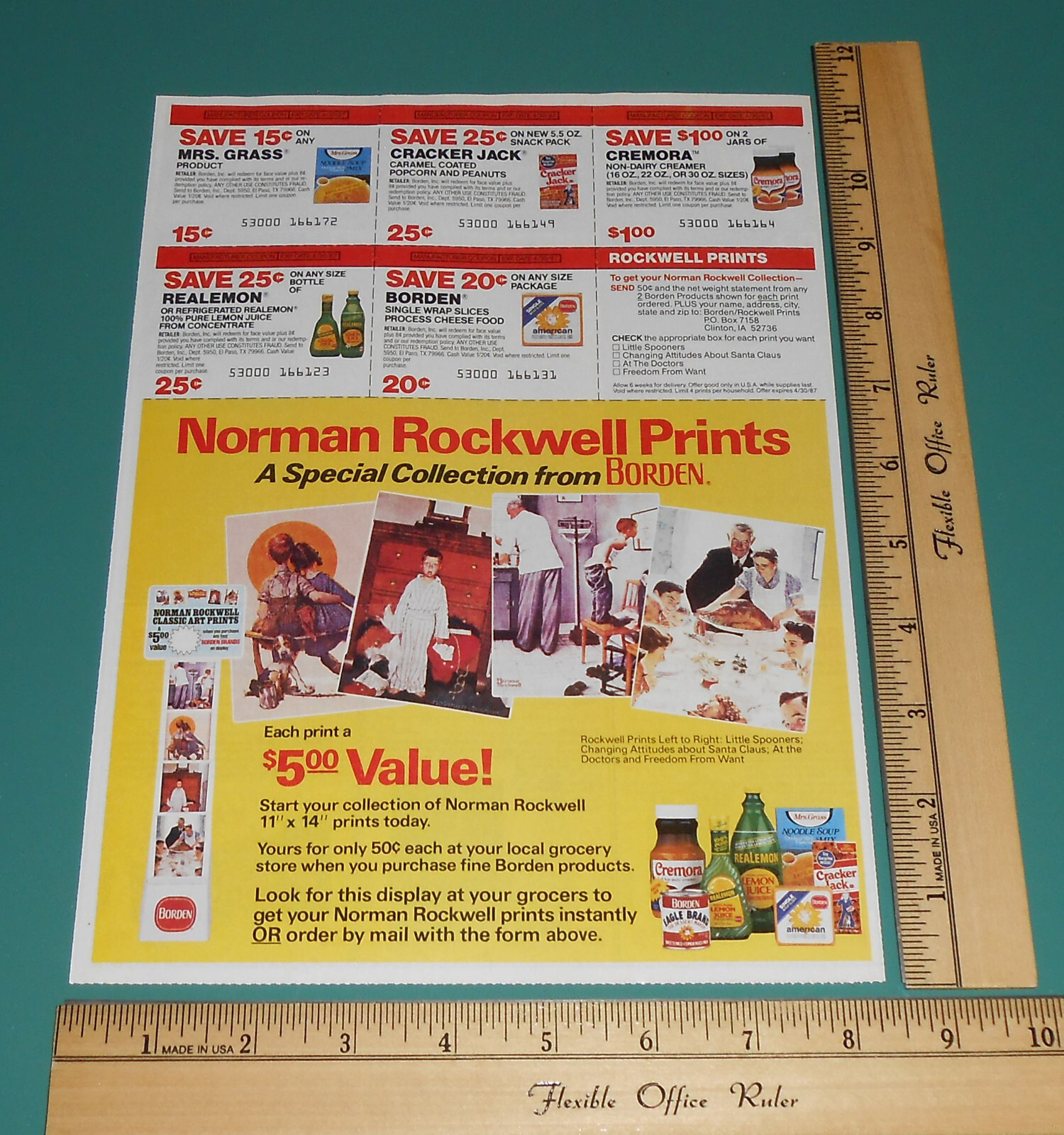 Vtg 1986 Halloween Orville Redenbacher Popcorn Coupon Circular Print Ad Dracula