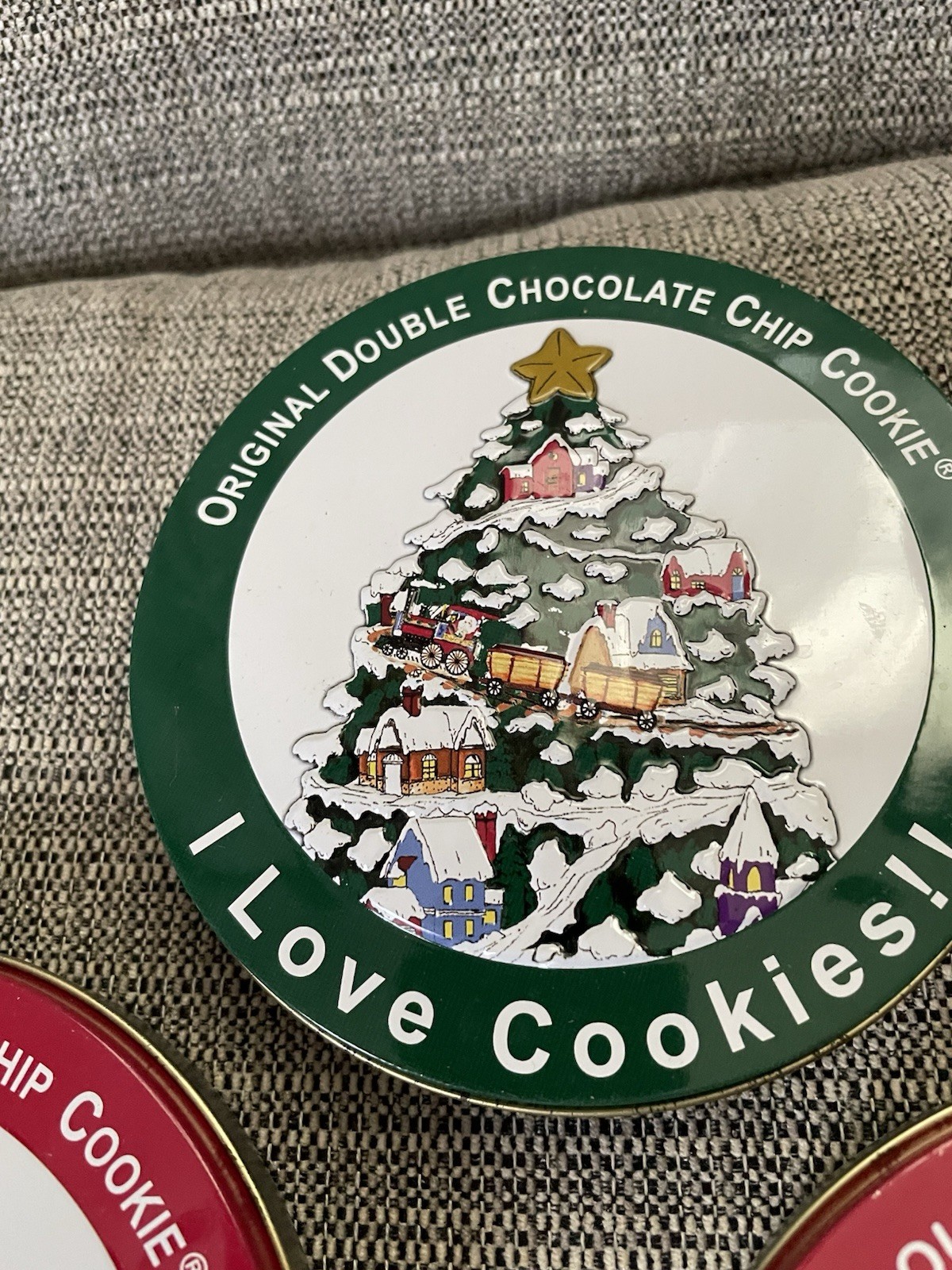 I Love Cookies!! Tin Set Of 9 Different Christmas Designs. Lot