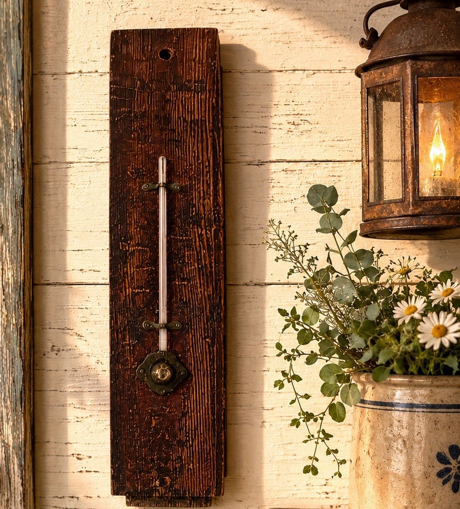 Vintage Dierks Lumber Advertising Yellow Pine Flooring Wood Thermometer Sign