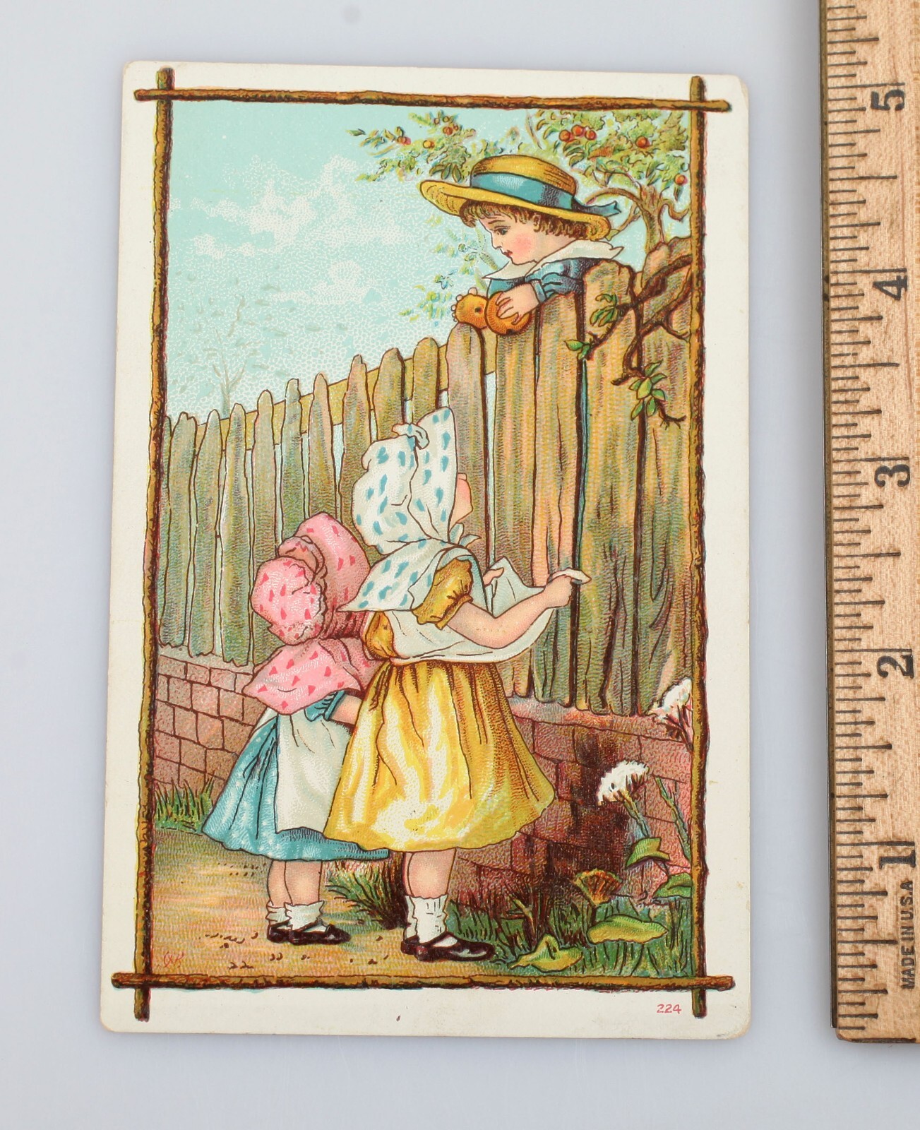 Vintage Victorian Trade Card Perforated Belladonna Plaster Medicine Lowell MA