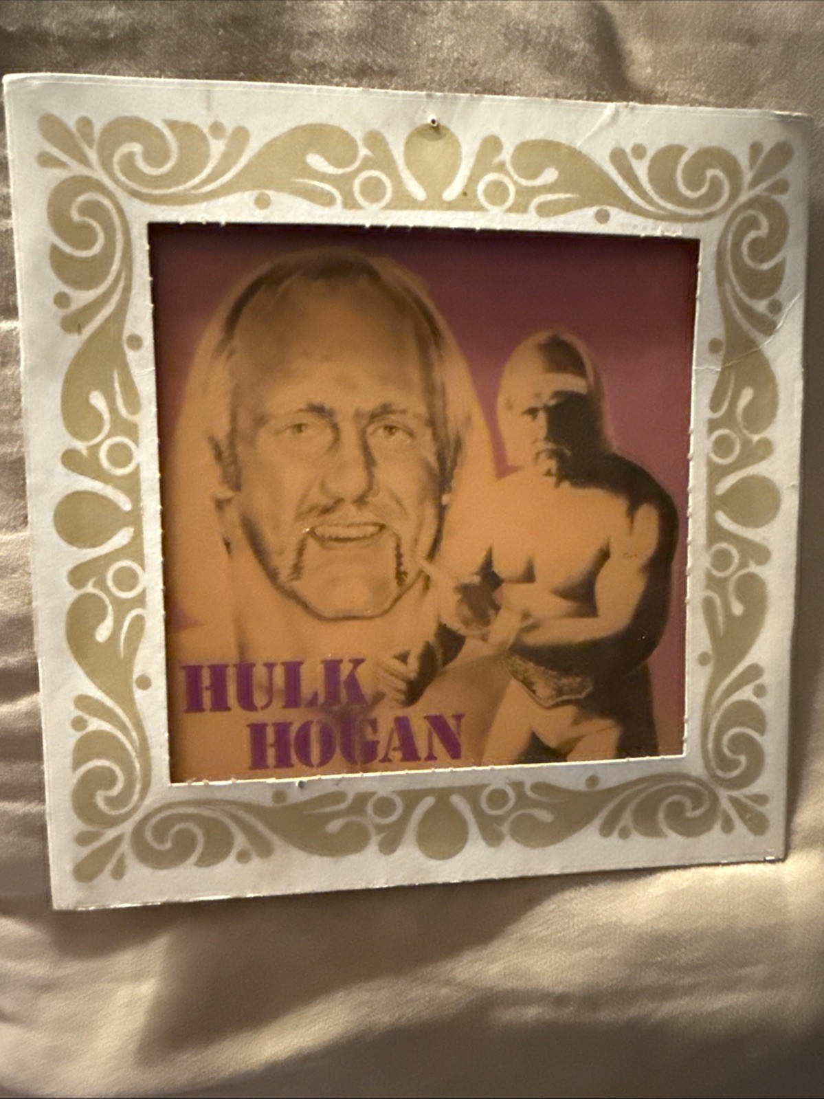 Hulk Hogan Carnival Fair Mirror 6″ x 6″- Custom Images Vintage