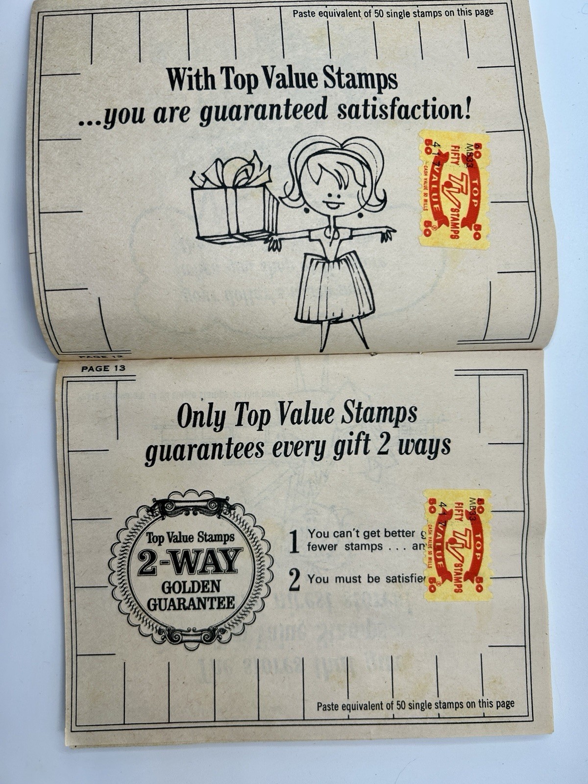 Top Value & Yellow Stamp Saver Books 1960s Grocery Store Advertising Full 12