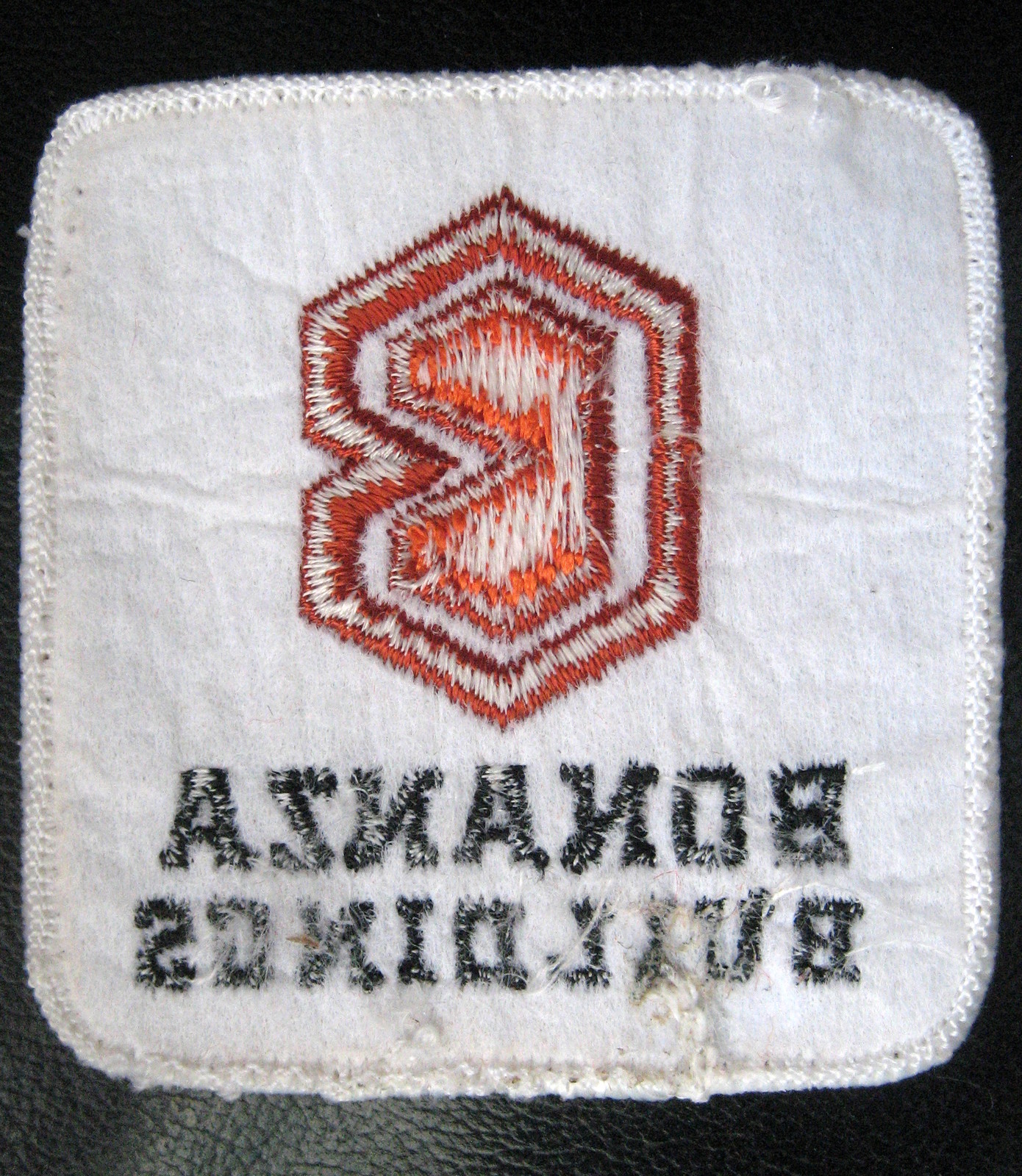 BONANZA BUILDINGS EMBROIDERED PATCH MATERIALS STEEL LOGO UNIFORM 2 1/2″ x 2 7/8″