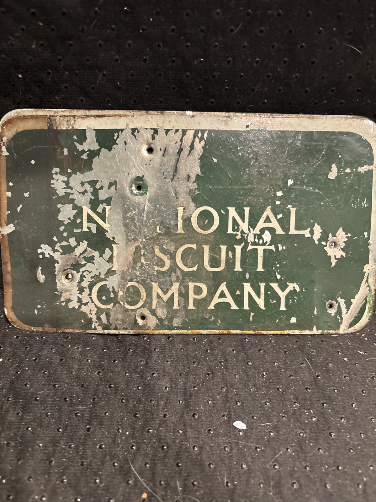 Set Of 3 Primitive Antique Vintage NABISCO Sign National Biscuit Co