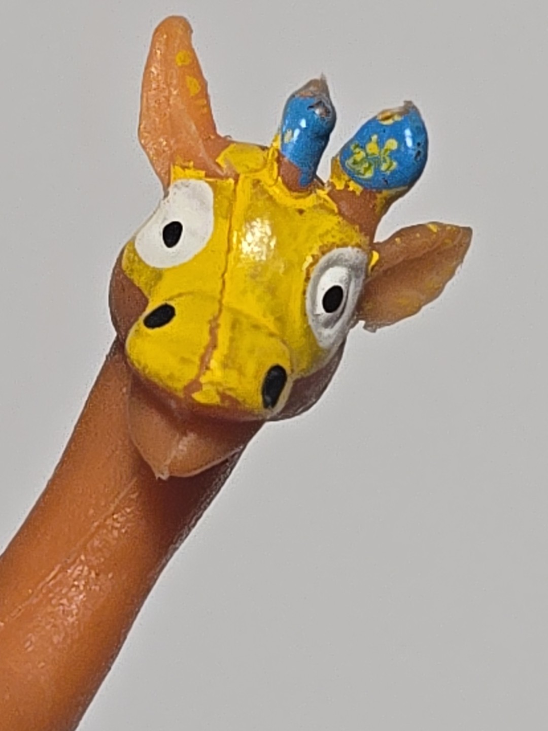 Vintage Giraffe Plastic Animal Toy Mini Figure Dime Store Prize 60-70s Children
