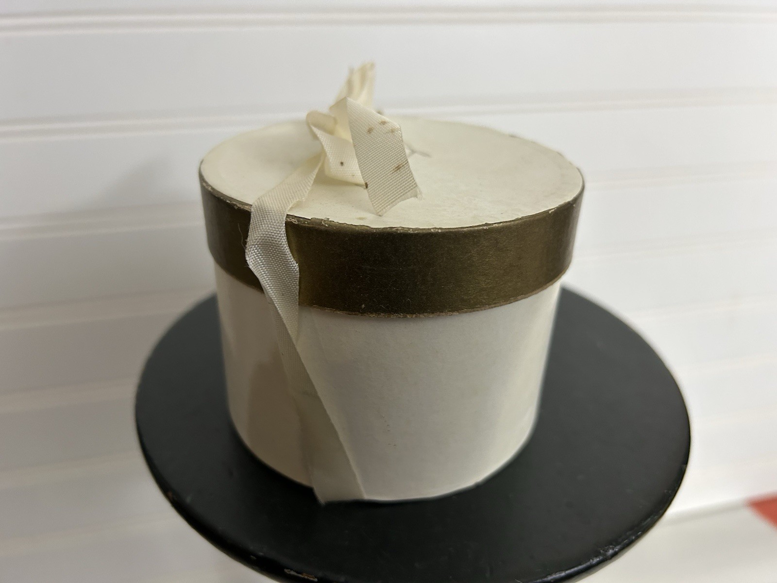 Vtg miniature hatbox Jackson Mississippi Josephine Hackney advertising millinery
