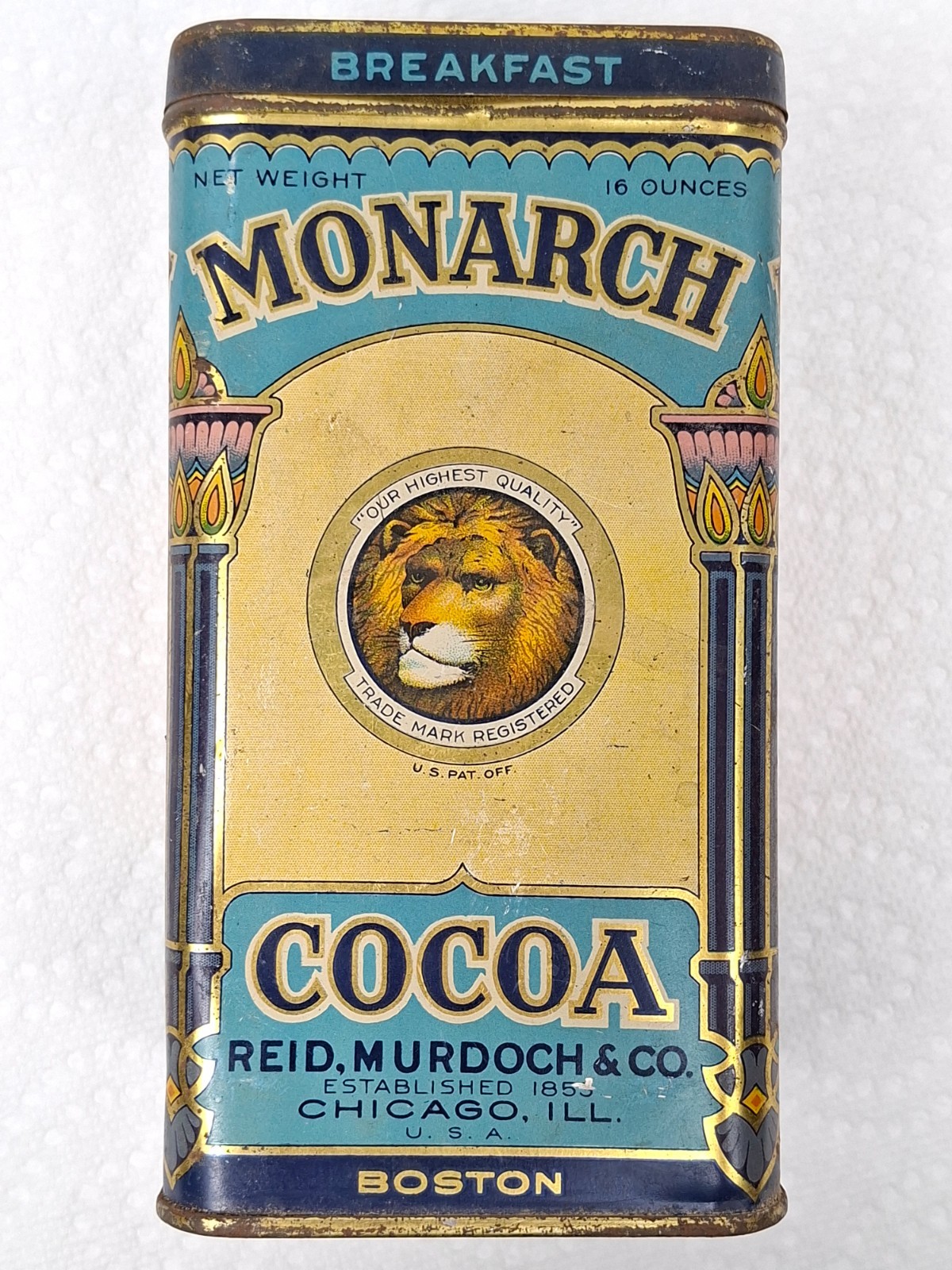 Antique 1923 Authentic Monarch Breakfast Cocoa Tin – Reid, Murdoch & Co. Chicago