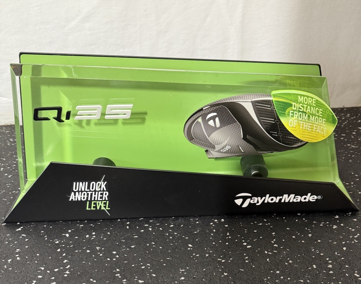 TaylorMade Golf Store Display Countertop Qi 35 QI35 Driver Sign NEW!