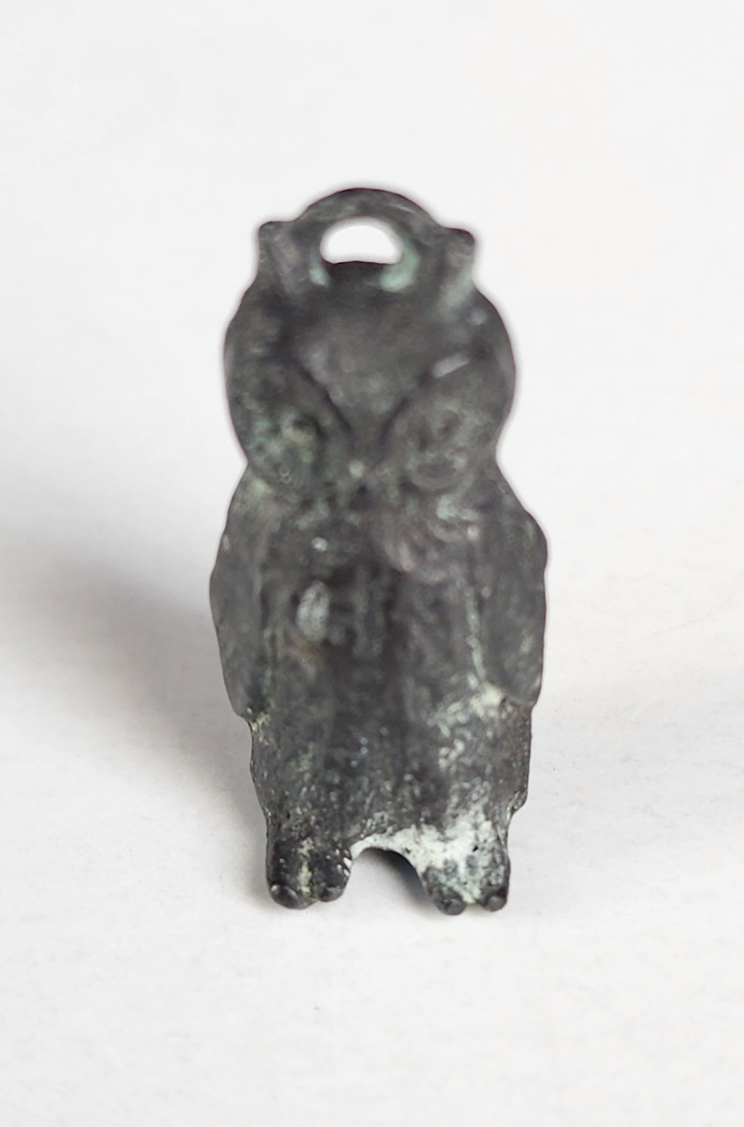 1923 DOWST Vintage Premium Cracker Jack Prize Toy Owl Charm