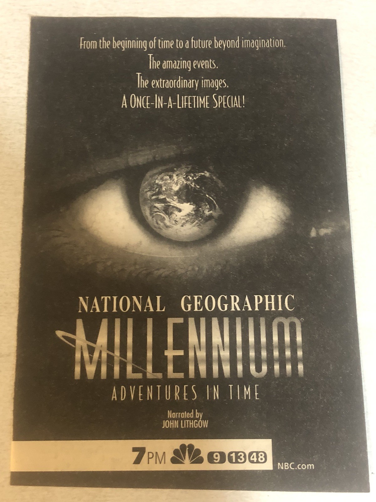 Millennium Tv Series Lance Henriksen Megan Gallagher Print Ad TPA29