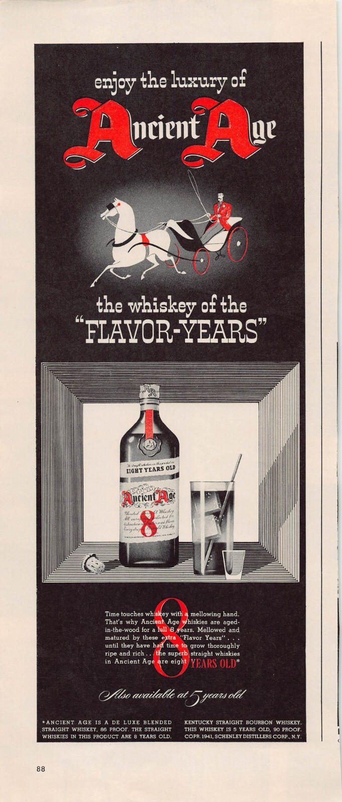 Ancient Age Whisky Bourbon Buffalo Trace Distillery Vtg Magazine Article Ad 1941