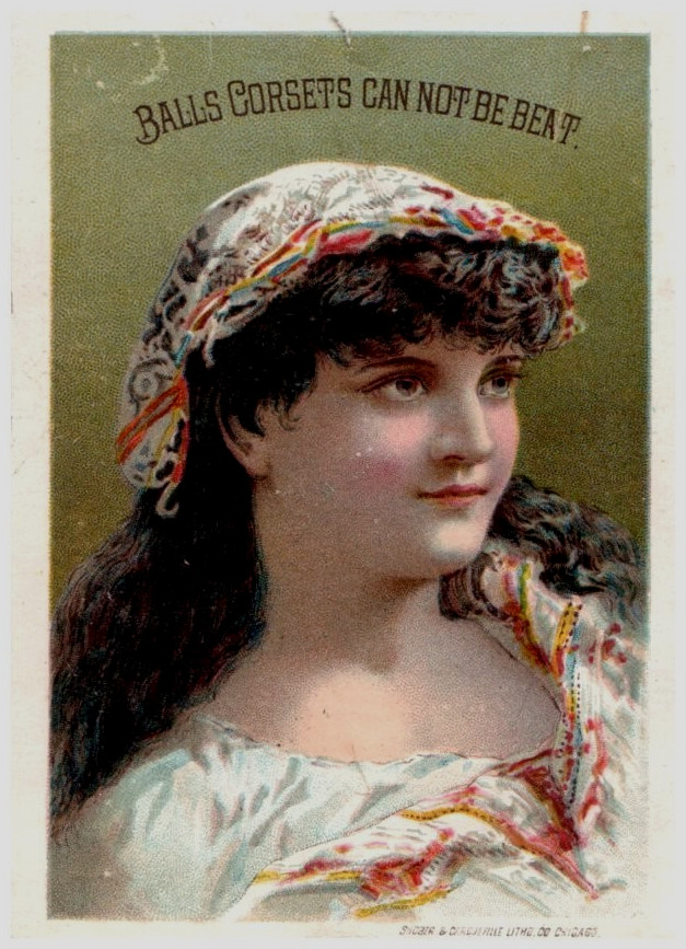Victorian Trade Cards 1885 Balls Corsets