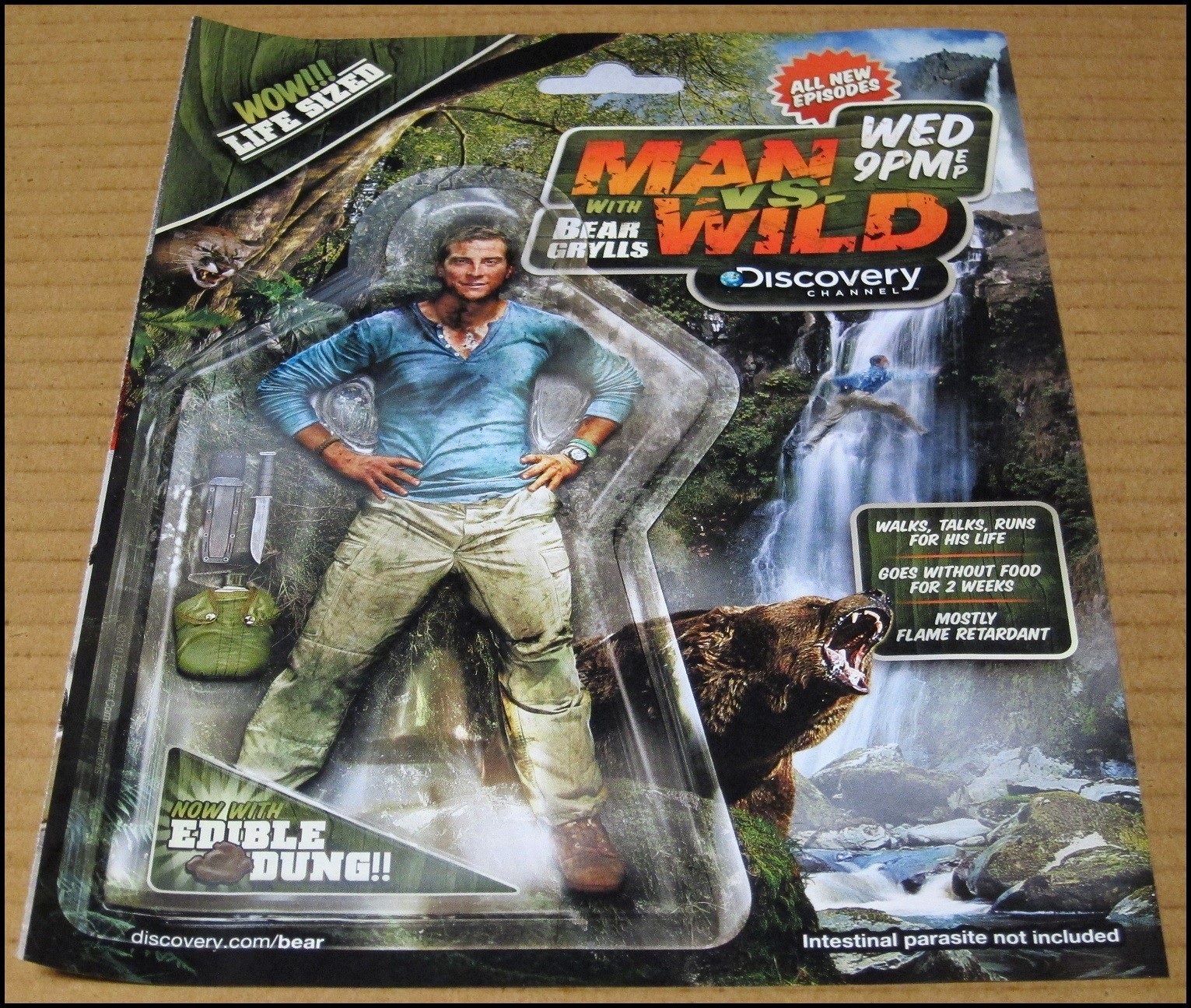 2010 Bear Grylls Man vs. Wild Discovery Channel Print Ad Advertisement Vintage