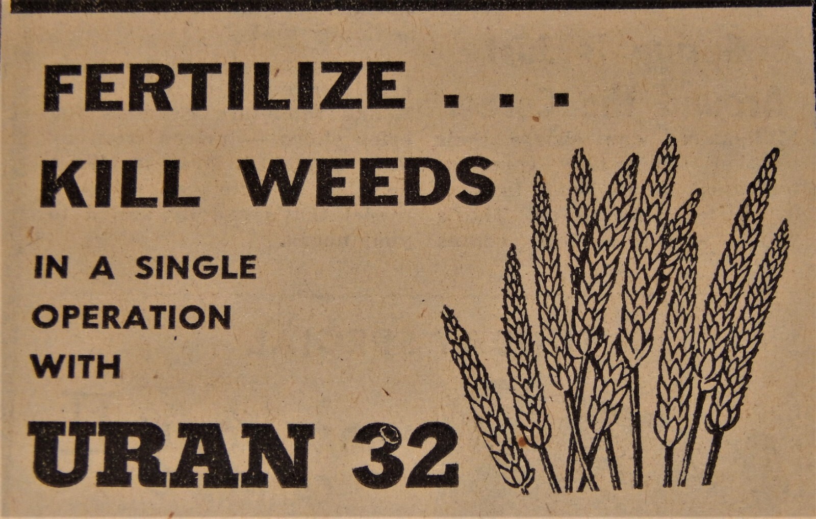 Vintage Advertisement,PASCO,WA,958,Agriform Co Of Washington,Uran 32 Weed Killer