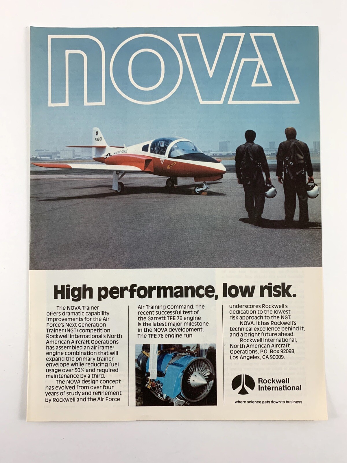Vintage Magazine Ad, ROCKWELL INTERNATIONAL. 1981. Color.