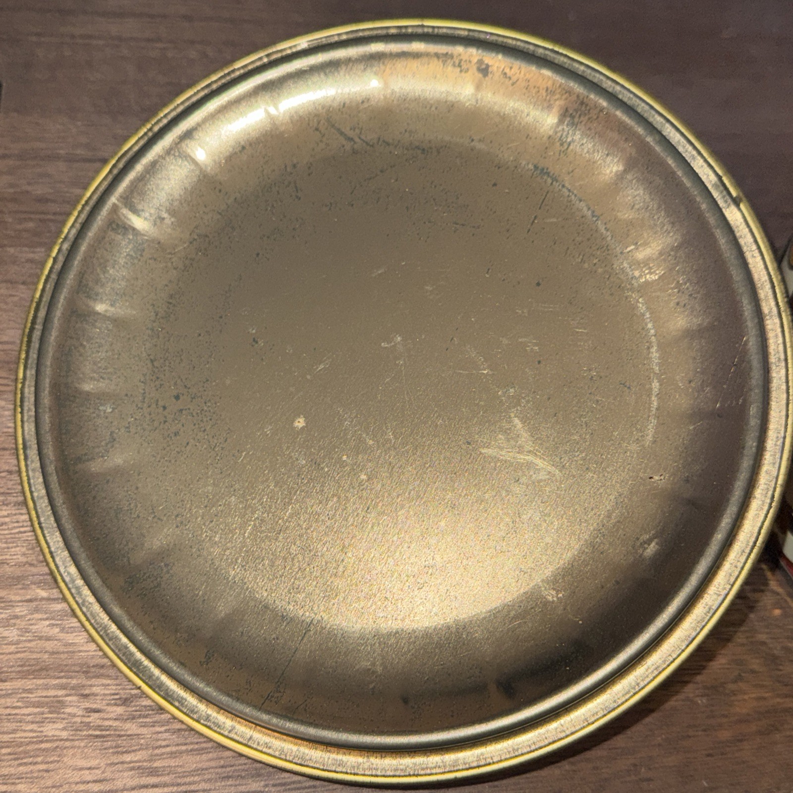 Vintage England Round Tin Cookie /Biscuits Container Multicolored Floral – AS IS