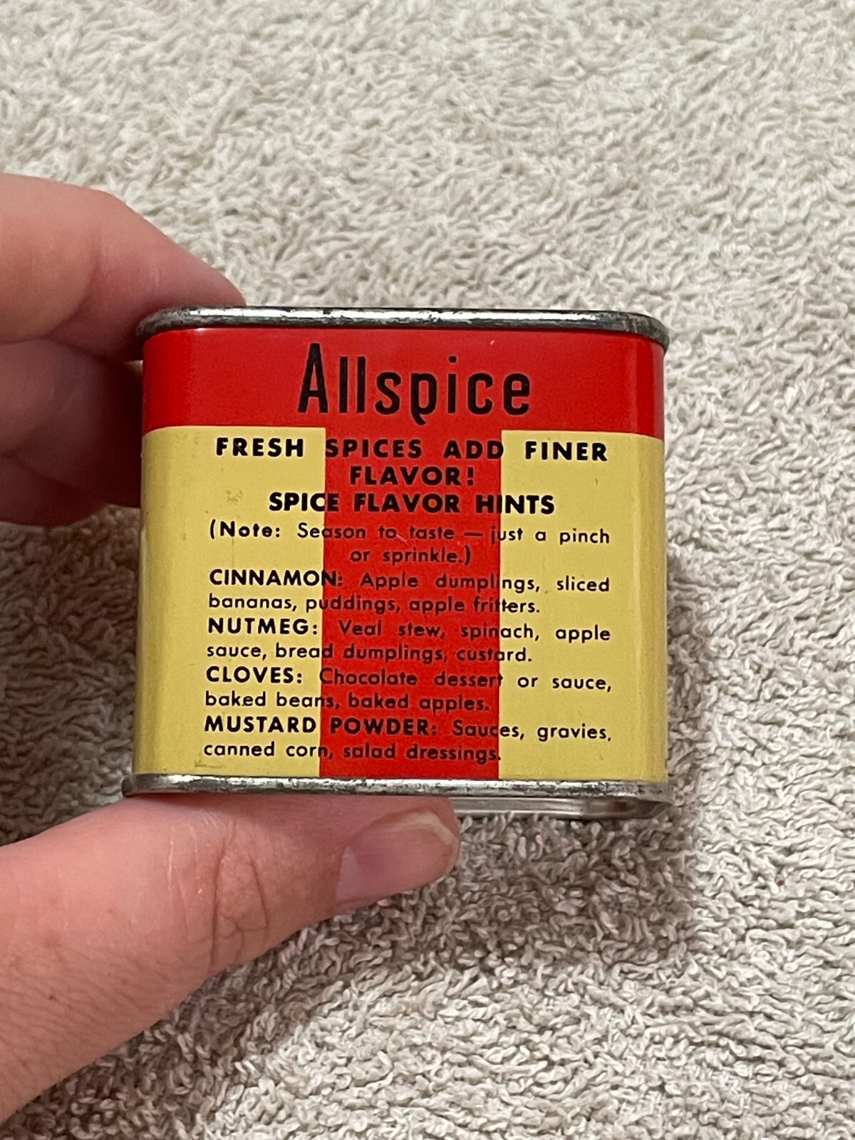 WARFIELD T &T Allspice 1 ounce Metal Spice Tin (read)