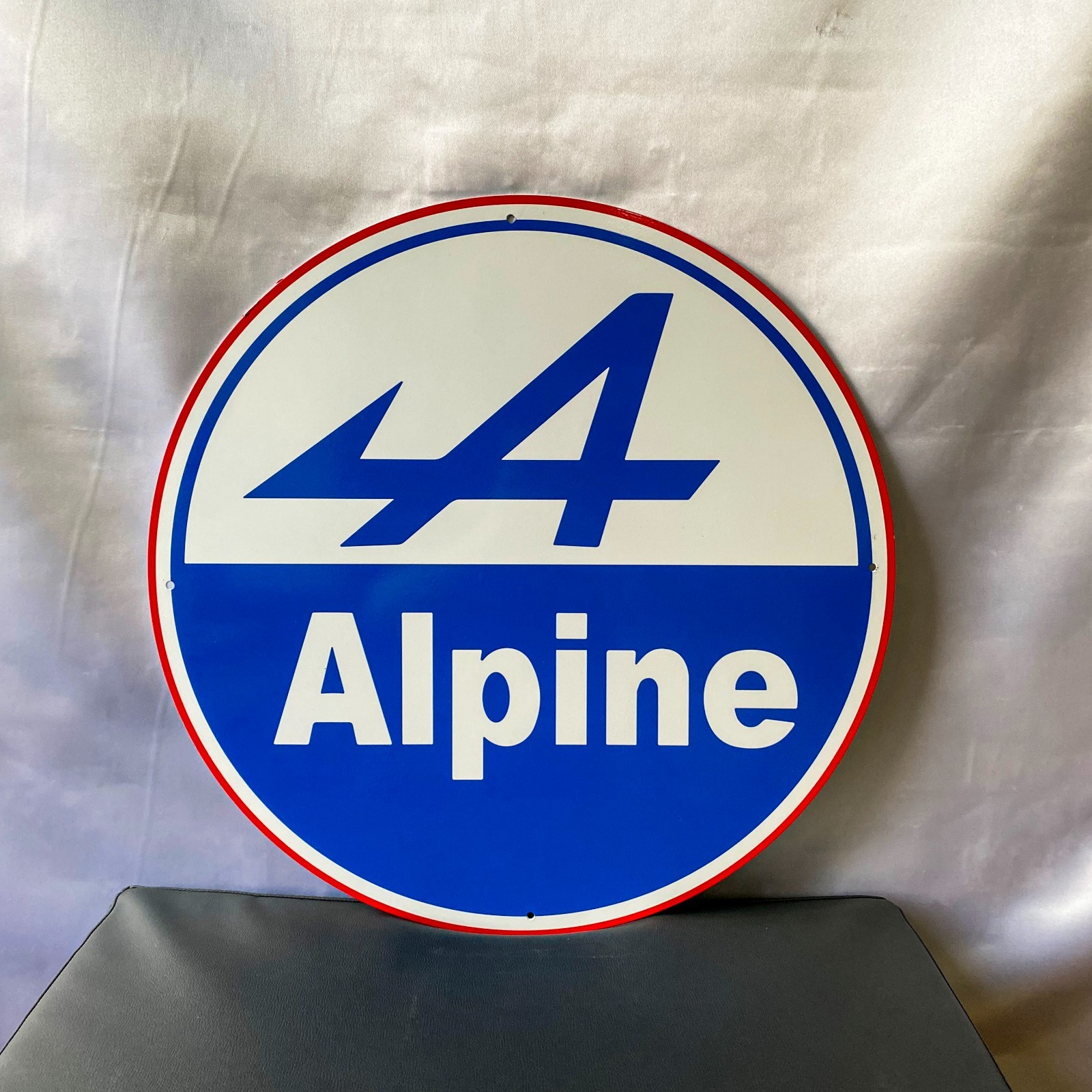 Alpine A110 – French Racing Spirit Heavy Metal Sign – 19.7″ (50cm)