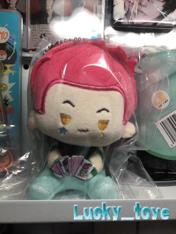 11cm Official Hunter×Hunter Hisoka Plush Doll Keychain Toy H×H Plushie Pendant