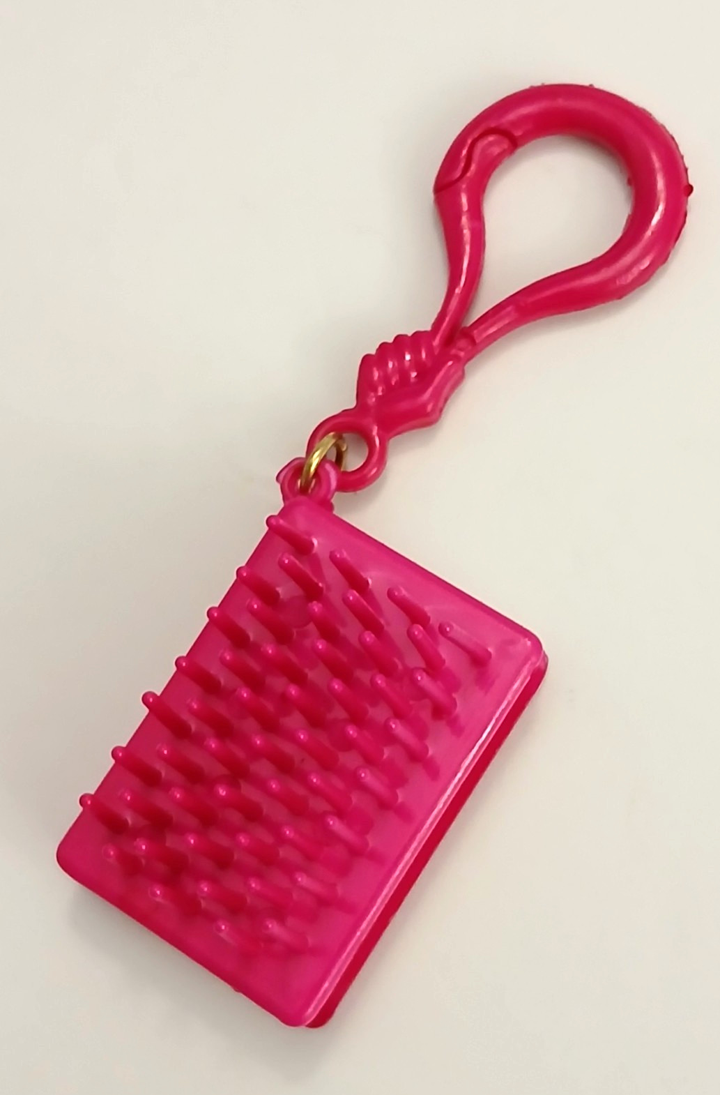 Vintage 1980s Charm Bookof Love Brush and Mirror for Plastic Clip Necklace