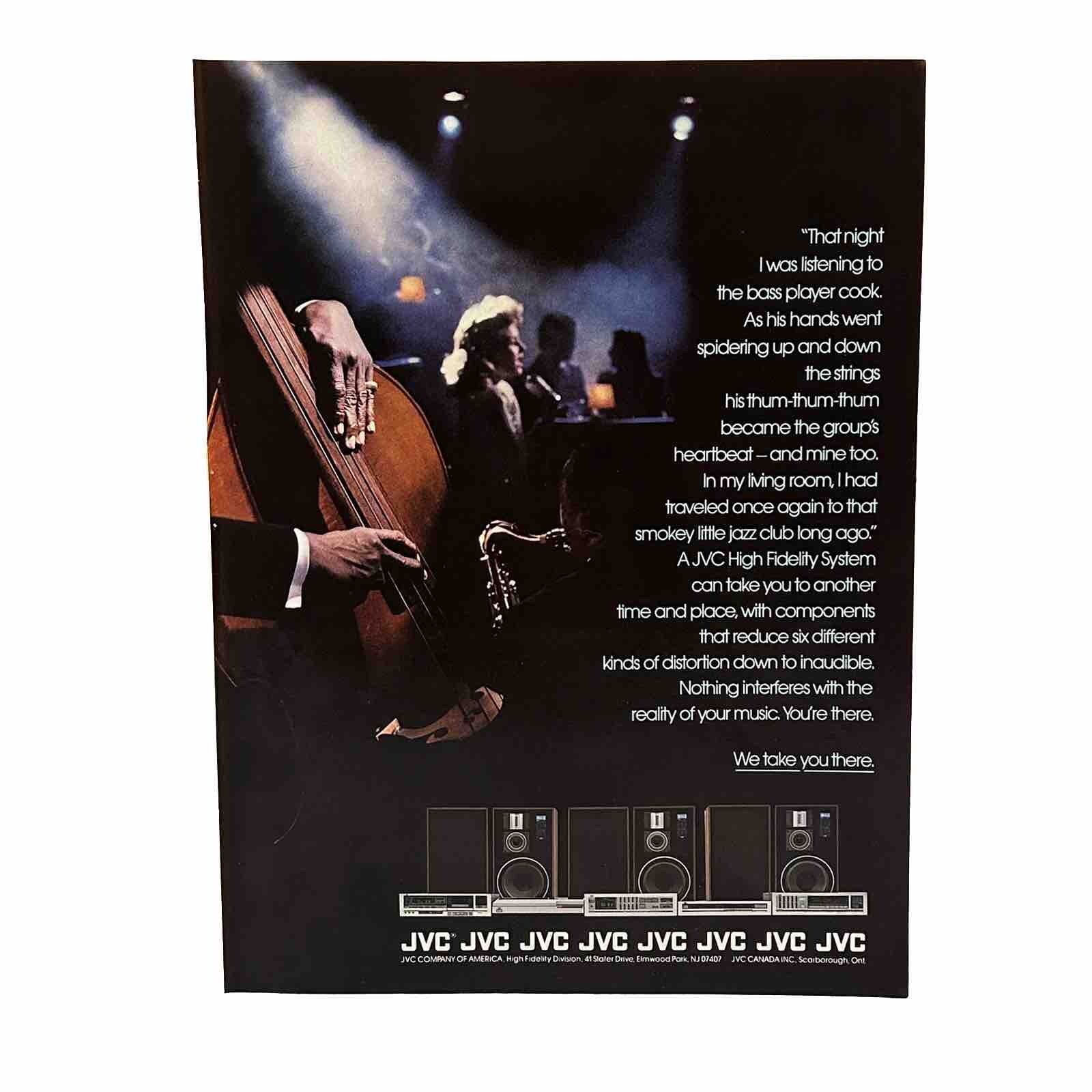 Vintage 1983 JVC Hi-Fi Stereo Equipment Magazine Print Ad We Take You There