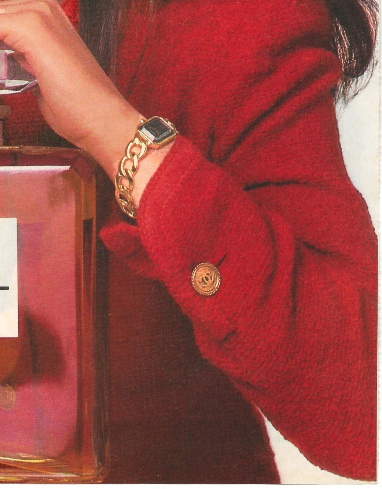 Vintage Print Ad Chanel No 5 Perfume – Giant Bottle – Jan 1988