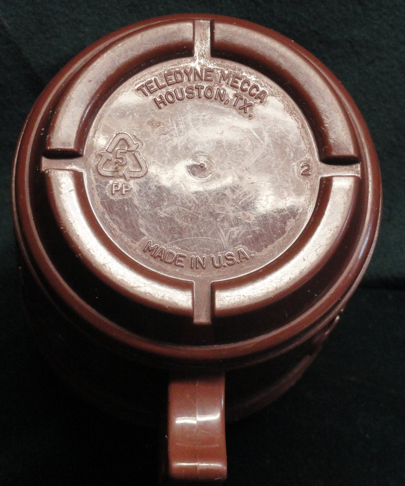 Vintage Whataburger Nickel Coffee Mug Brown & Orange Plastic Travel Cup with Lid