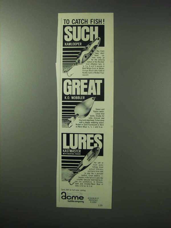 1983 Acme Lures Ad – Kamlooper, K.O. Wobbler