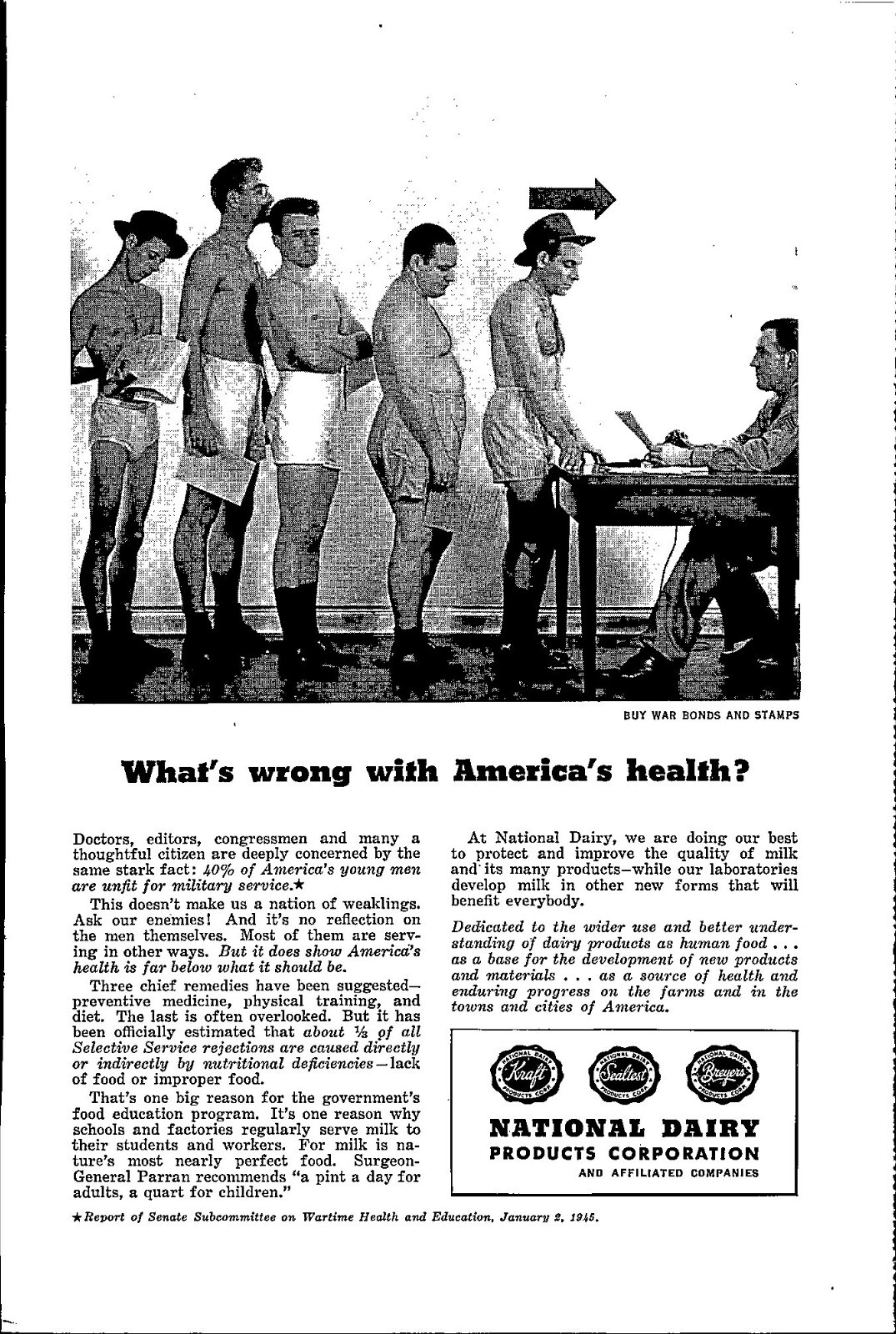 National Dairy Products Corporation Original Vintage Print Ad