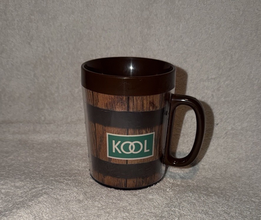 Vintage KOOL Cigarettes Thermo-Serv Insulated Mug Retro Promotional Cup