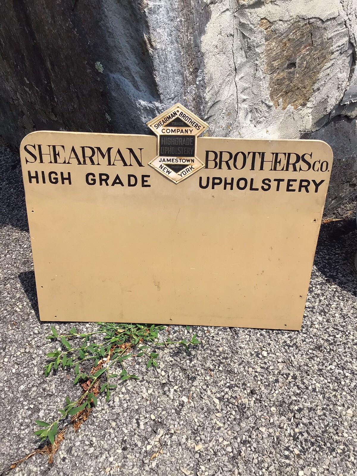 1930’s 15x18in Sherman Bros. Co. High Grade Upholstery POS Sign *RARE*