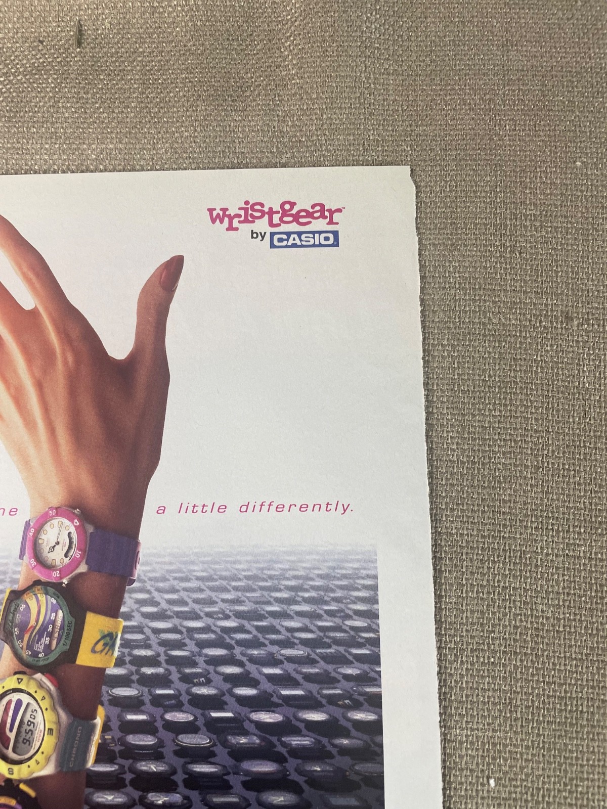 Wristgear by Casio Magazine Ad Because Women Look at time a little differently