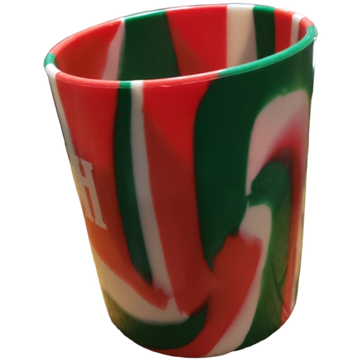 Duluth Trading Co Silipint Silicone Shatterproof Cup Red White Green