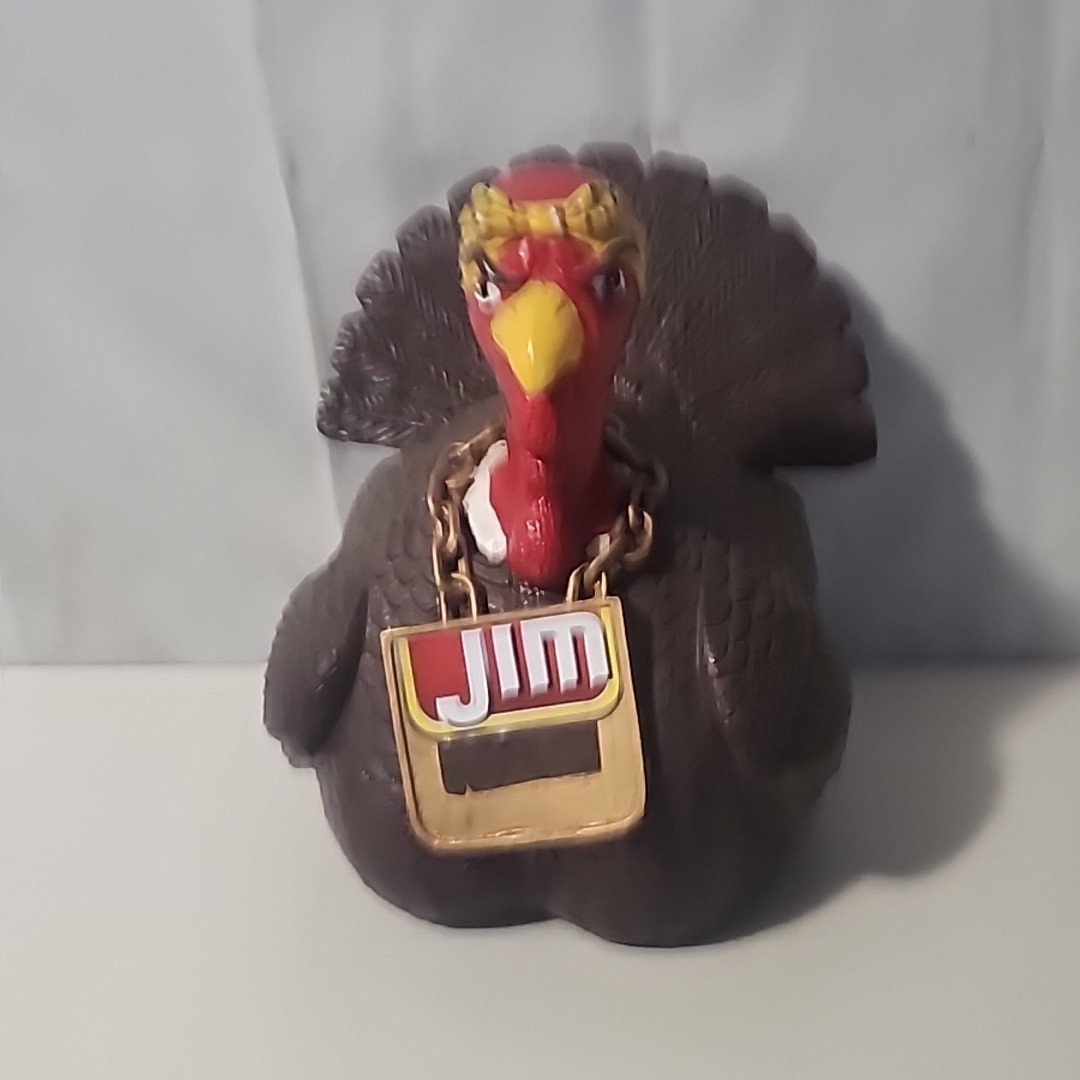 Slim Jim Gangsta Turkey Counter Top Display Advertising Piece Thanksgiving