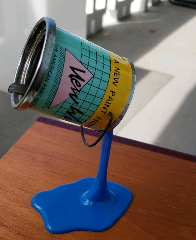 Vintage New Wave The American Paint Co Dripping Paint Pop Art Ad Ashtray NY USA