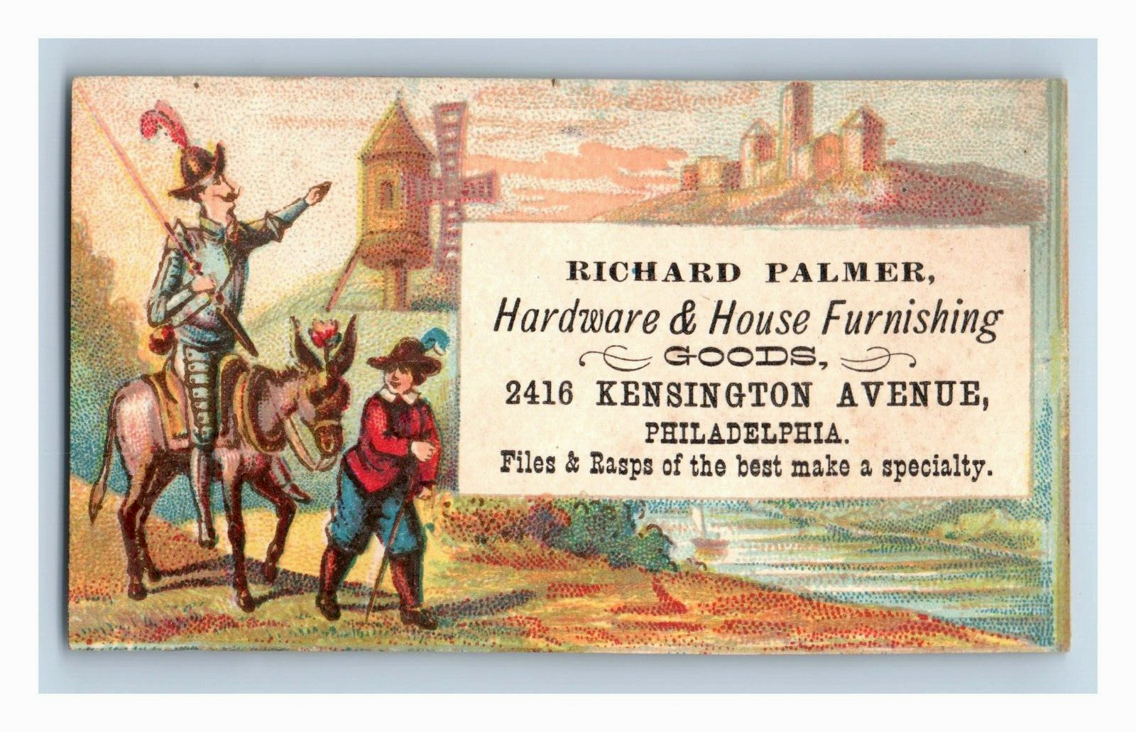 1880s Richard Palmer Hardware Goods Apple Picking Knight Turkey Lot Of 3 F5