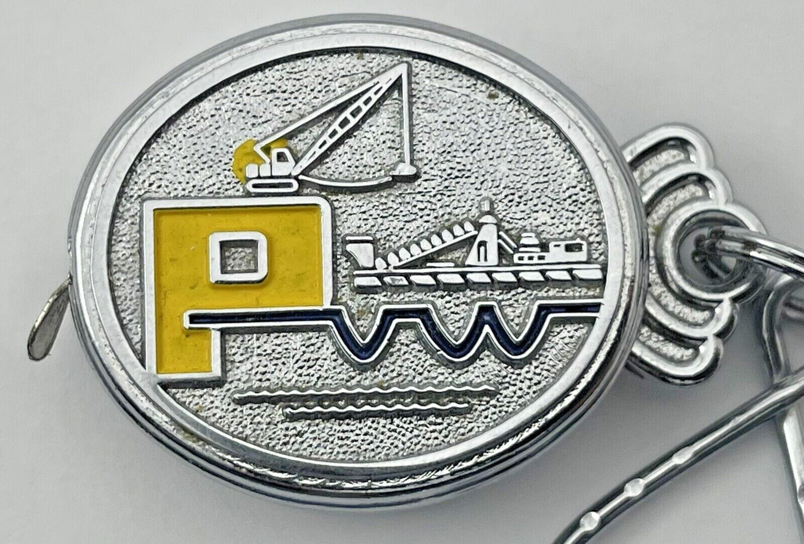 Vintage Metal Measuring Tape Prins Van Wijngaarden Mechelen Belgium Dredging