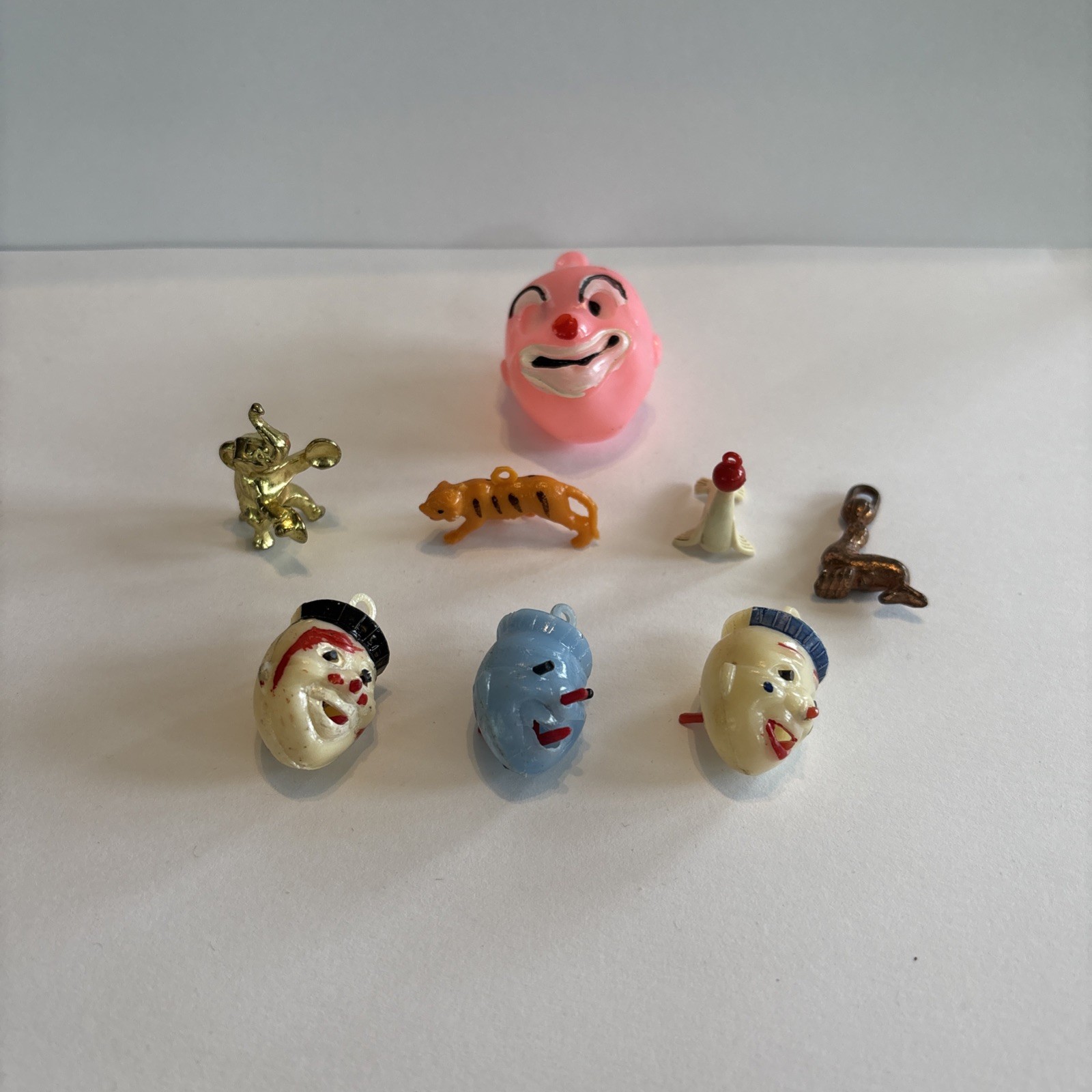 Vintage Mechanical Cracker Jack/ Gum Ball Prize Circus Themed Charms